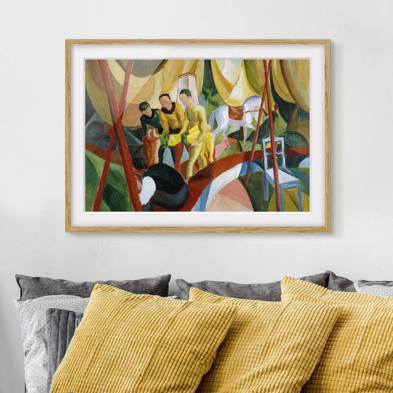 

Póster enmarcado - August Macke - Circus Dimensión LxA: 40cm x 55cm, Marco: Roble