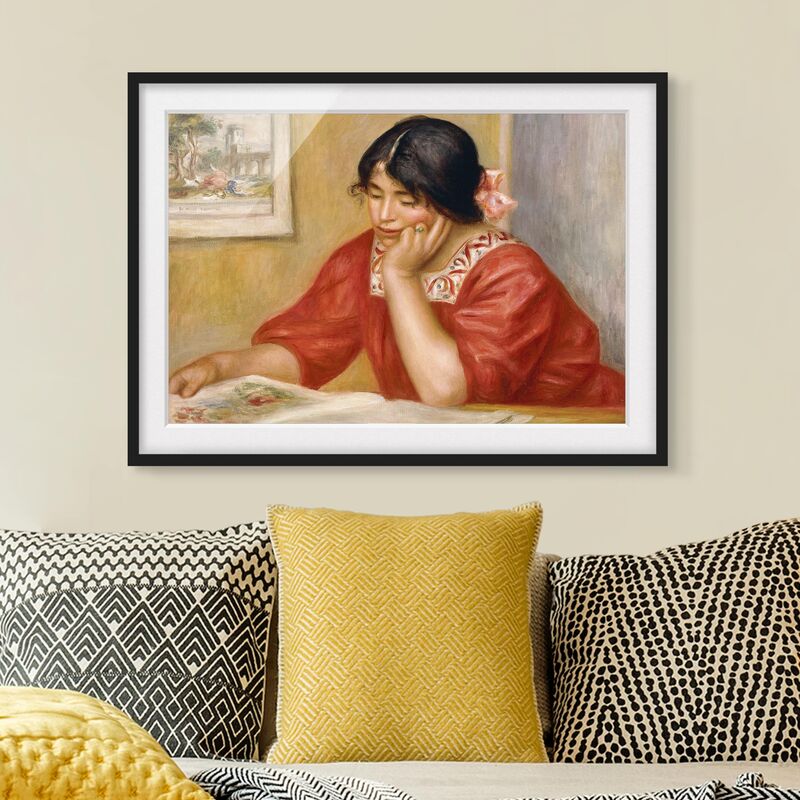 

Póster enmarcado - Auguste Renoir - Leontine Reading Dimensión LxA: 40cm x 55cm, Marco: Negro