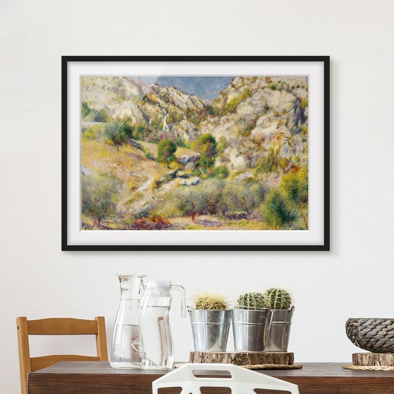 

Póster enmarcado - Auguste Renoir - Rock In Estaque Dimensión LxA: 50cm x 70cm, Marco: Negro