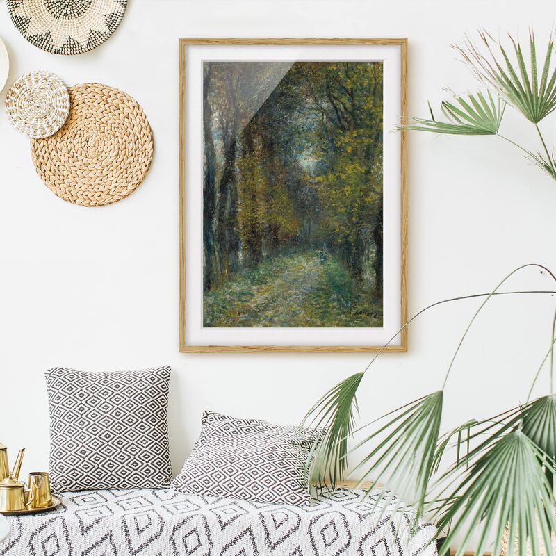 

Póster enmarcado - Auguste Renoir - The Allée Dimensión LxA: 55cm x 40cm, Marco: Roble