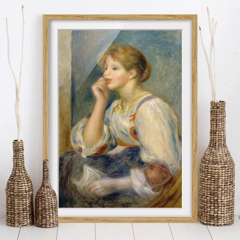 

Póster enmarcado - Auguste Renoir - Woman With A Letter Dimensión LxA: 40cm x 30cm, Marco: Roble