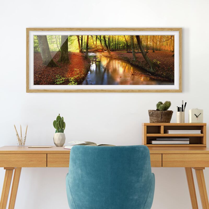 

Póster enmarcado - Autumn Fairytale Dimensión LxA: 30cm x 75cm, Marco: Roble