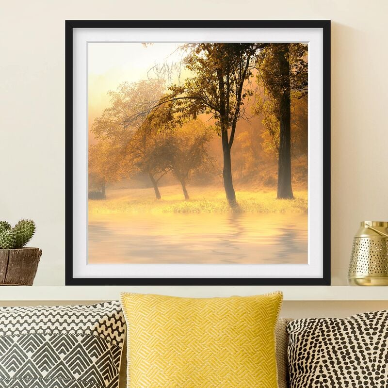 

Póster enmarcado - Autumn Morning Dimensión LxA: 50cm x 50cm, Marco: Negro