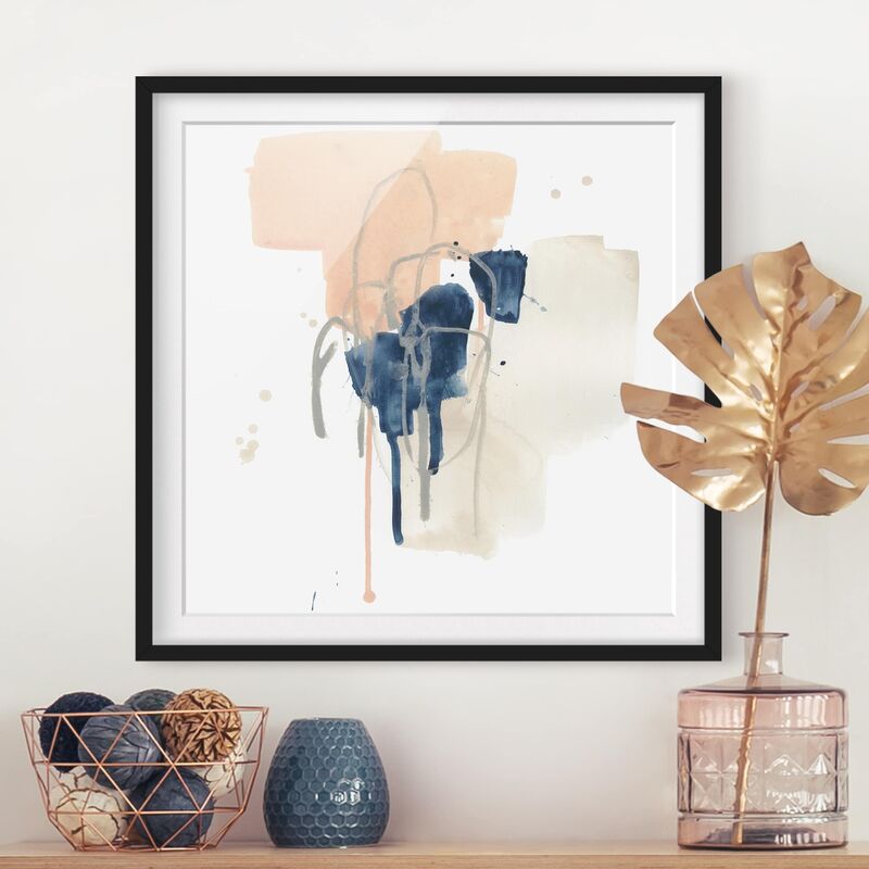 

Póster enmarcado - Azurite II Dimensión LxA: 70cm x 70cm, Marco: Negro