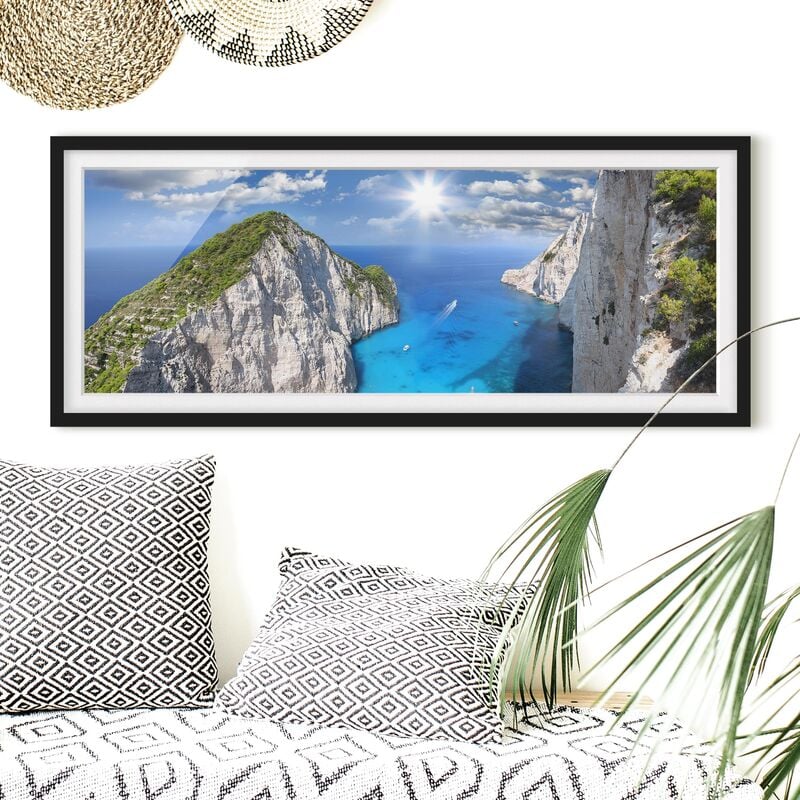 

Póster enmarcado - Baia Dimensión LxA: 30cm x 75cm, Marco: Negro