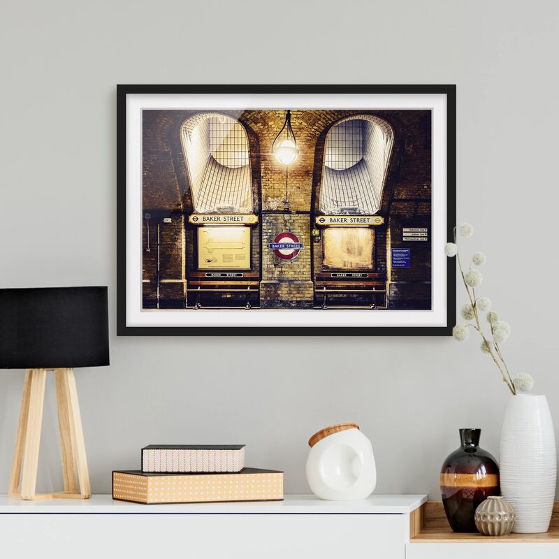 

Póster enmarcado - Baker Street Dimensión LxA: 70cm x 100cm, Marco: Negro
