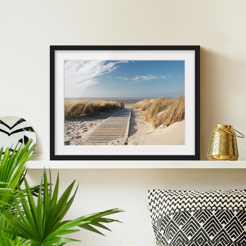 

Póster enmarcado - Baltic Sea Beach Dimensión LxA: 50cm x 70cm, Marco: Negro