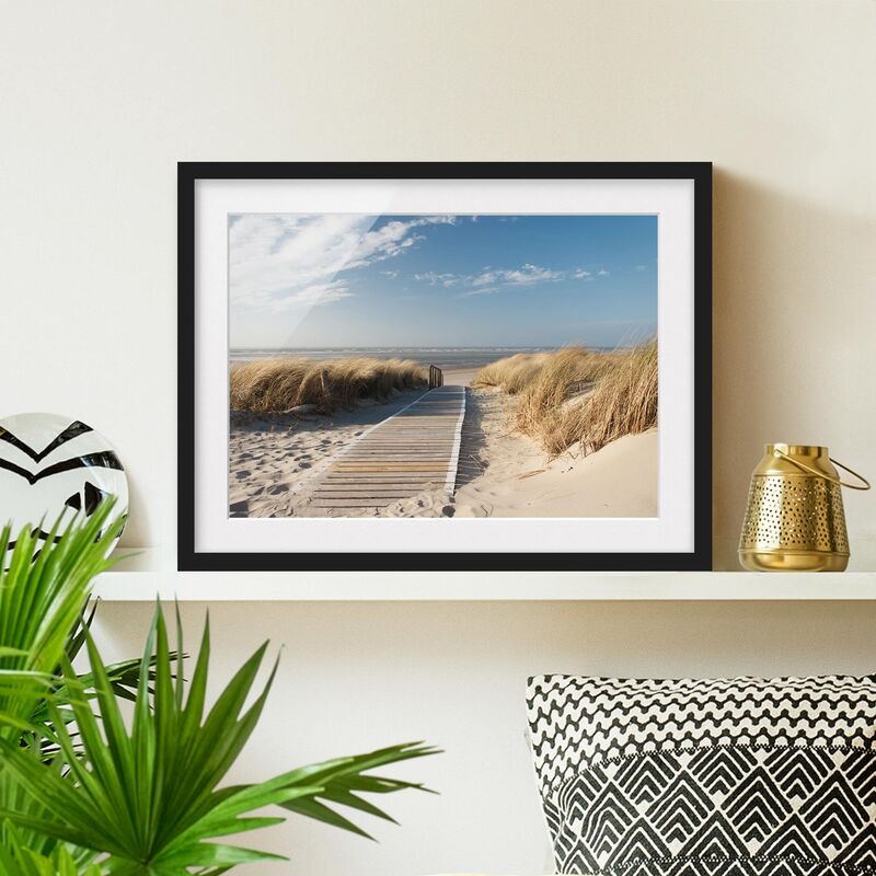 

Póster enmarcado - Baltic Sea Beach Dimensión LxA: 50cm x 70cm, Marco: Negro