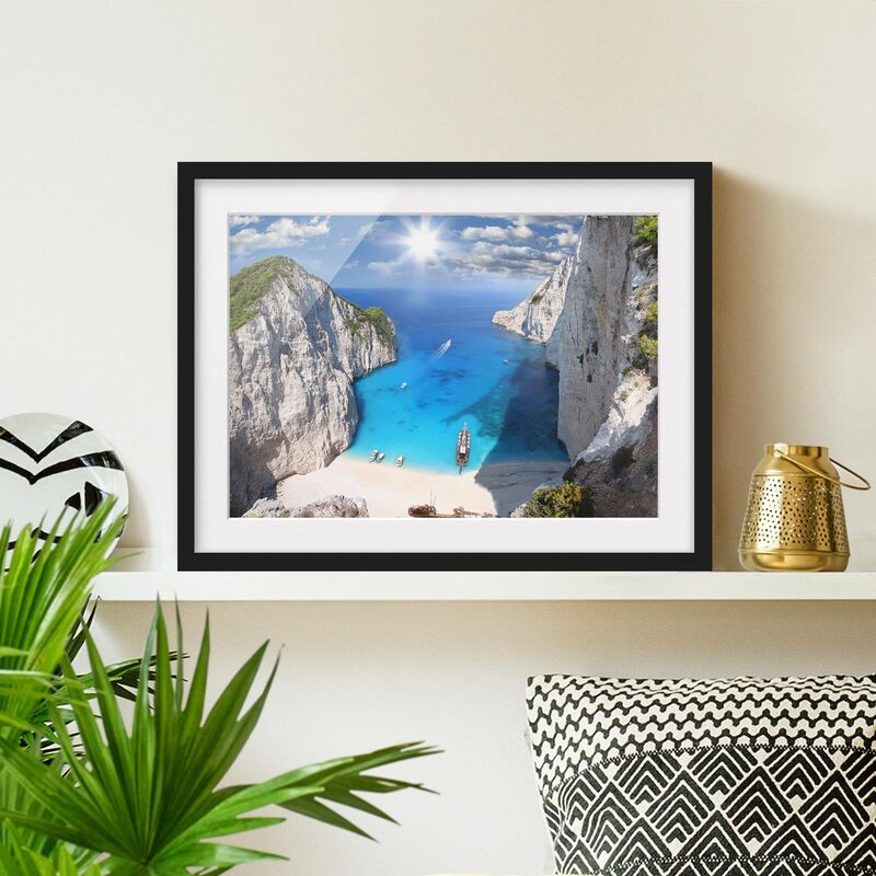 

Póster enmarcado - Bay Dimensión LxA: 18cm x 24cm, Marco: Negro