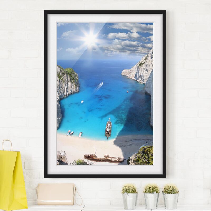 

Póster enmarcado - Bay Dimensión LxA: 100cm x 70cm, Marco: Negro