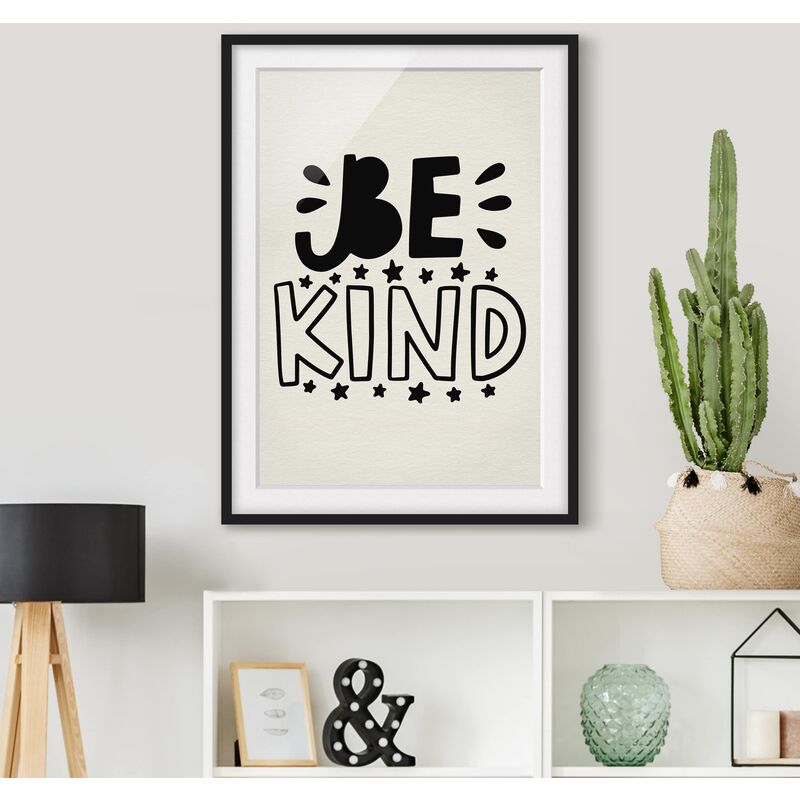 

Póster enmarcado - Be Kind Dimensión LxA: 24cm x 18cm, Marco: Negro