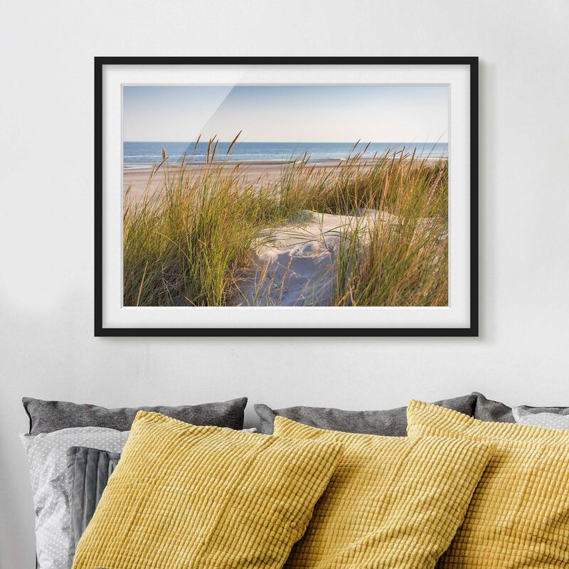 

Póster enmarcado - Beach Dune Al Mare Dimensión LxA: 70cm x 100cm, Marco: Negro