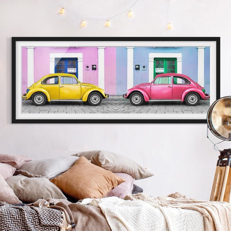 

Póster enmarcado - Beetle Duello Dimensión LxA: 30cm x 75cm, Marco: Negro