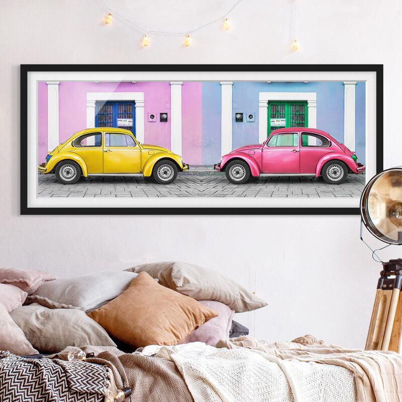 

Póster enmarcado - Beetle Duello Dimensión LxA: 40cm x 100cm, Marco: Negro