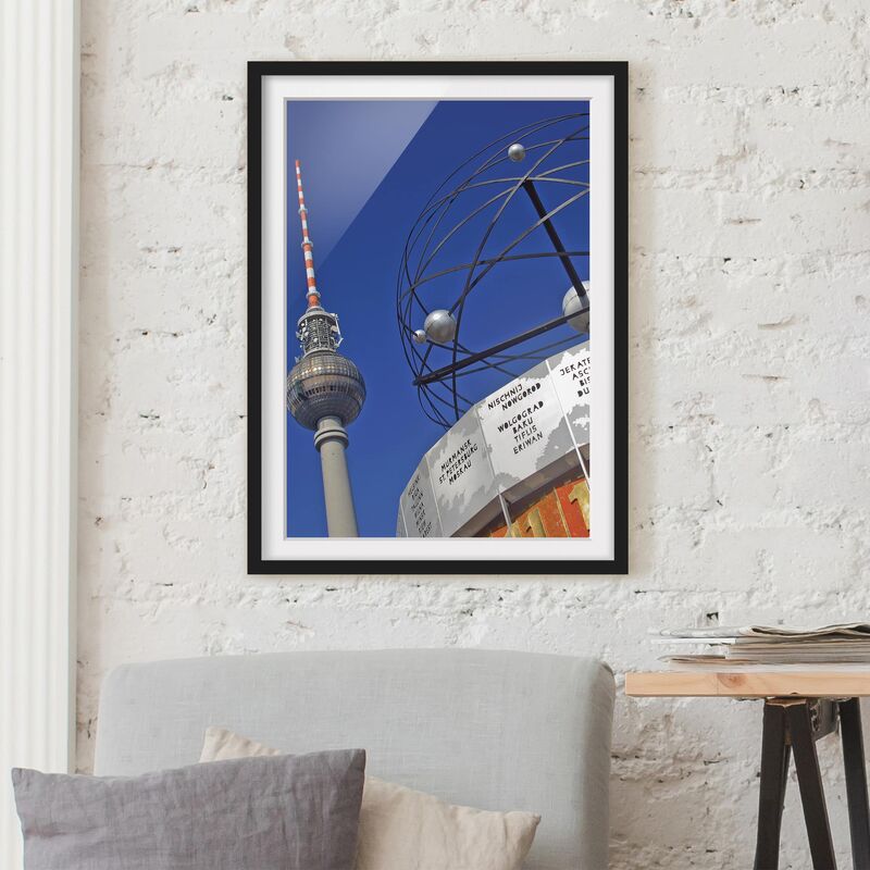 

Póster enmarcado - Berlin Alexanderplatz Dimensión LxA: 70cm x 50cm, Marco: Negro