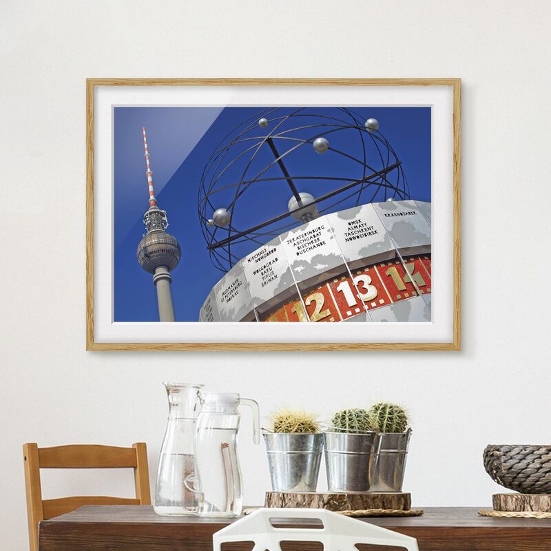 

Póster enmarcado - Berlin Alexanderplatz Dimensión LxA: 30cm x 40cm, Marco: Roble