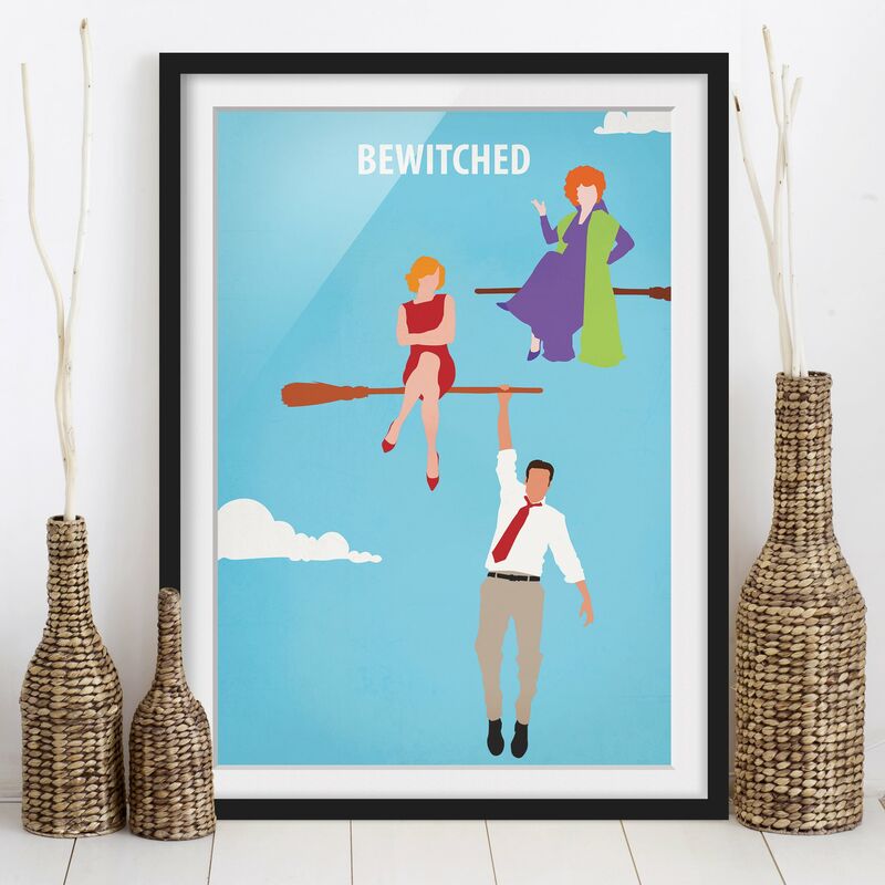 

Póster enmarcado - Bewitched Movie Poster Dimensión LxA: 24cm x 18cm, Marco: Negro