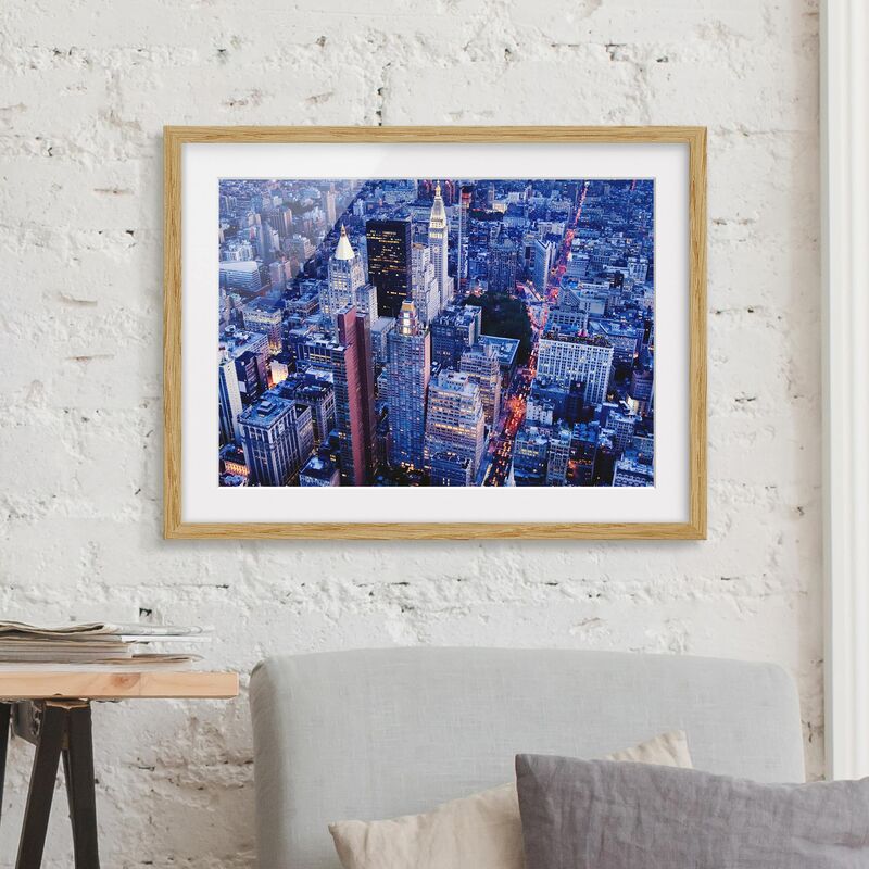 

Póster enmarcado - Big Apple Dimensión LxA: 30cm x 40cm, Marco: Roble