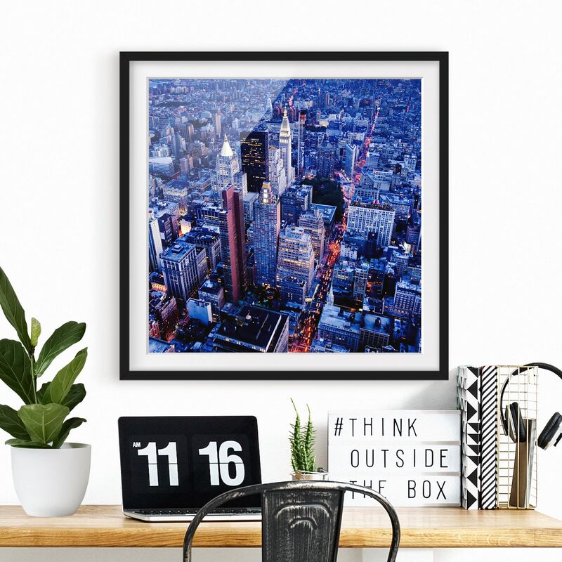 

Póster enmarcado - Big Apple Dimensión LxA: 20cm x 20cm, Marco: Negro
