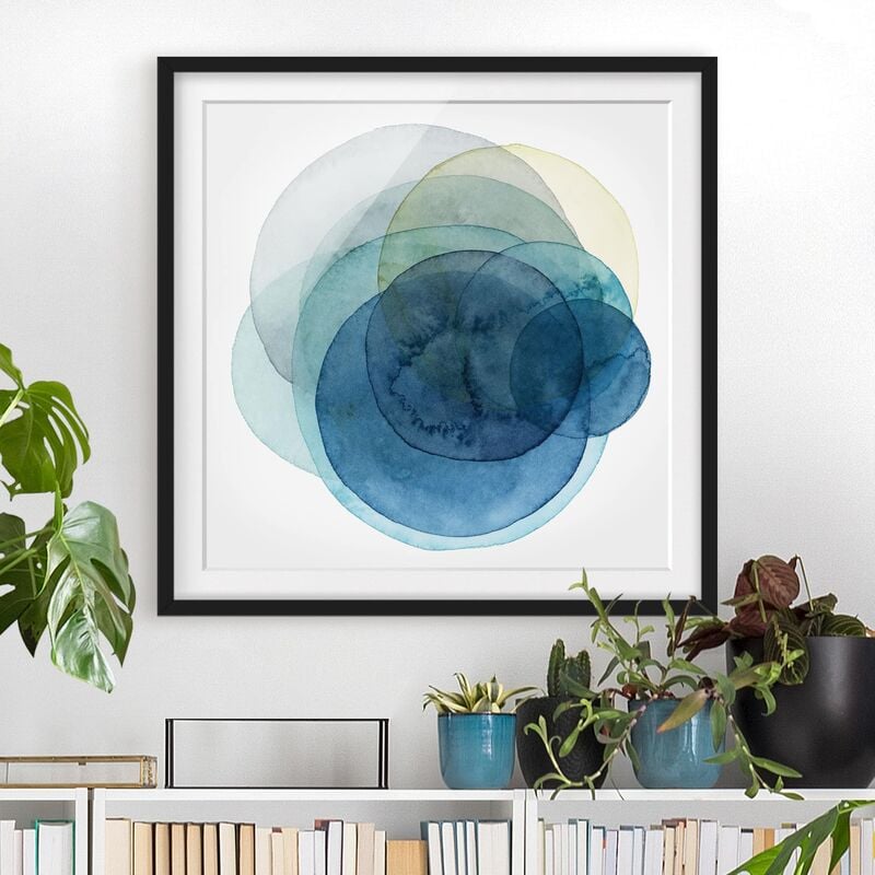 

Póster enmarcado - Big Bang - Blue Dimensión LxA: 70cm x 70cm, Marco: Negro