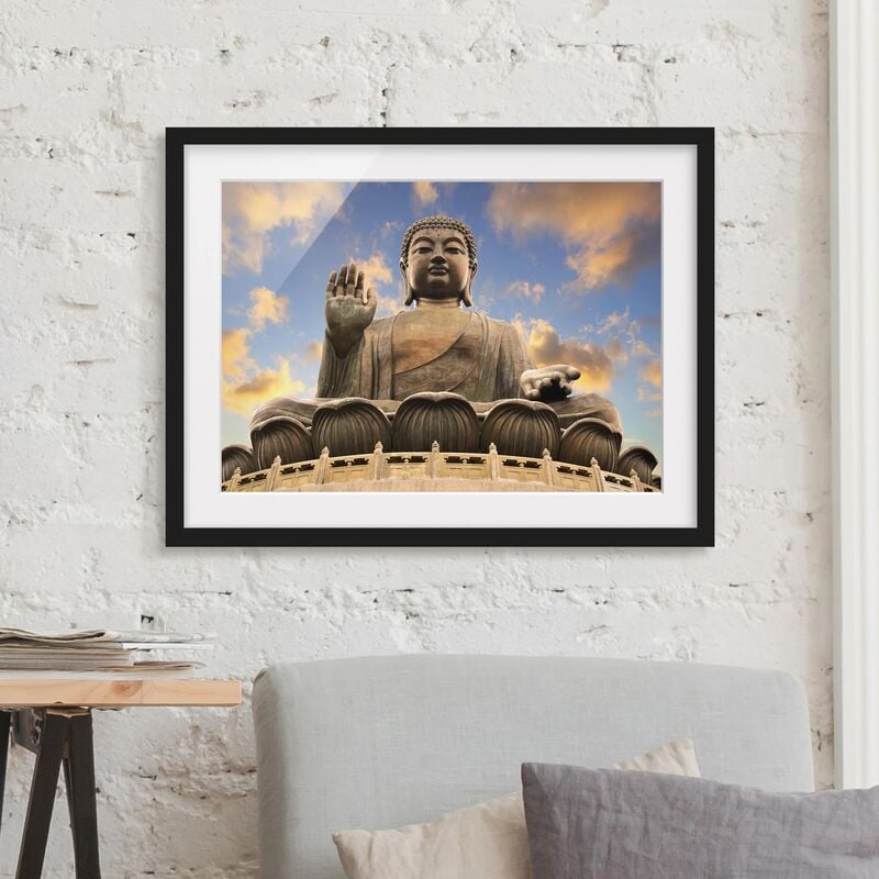 

Póster enmarcado - Big Buddha Dimensión LxA: 50cm x 70cm, Marco: Negro