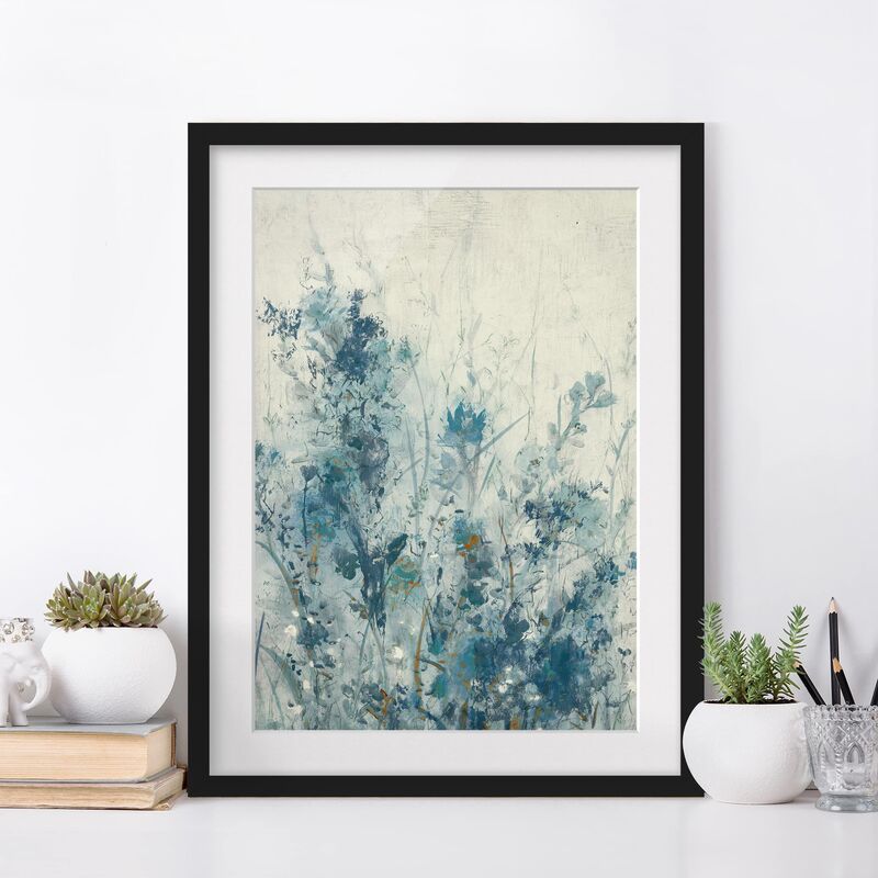

Póster enmarcado - Blue Spring Meadow I Dimensión LxA: 70cm x 50cm, Marco: Negro