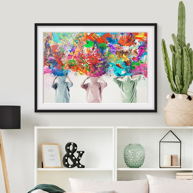 

Póster enmarcado - Brain Explosions Dimensión LxA: 18cm x 24cm, Marco: Negro