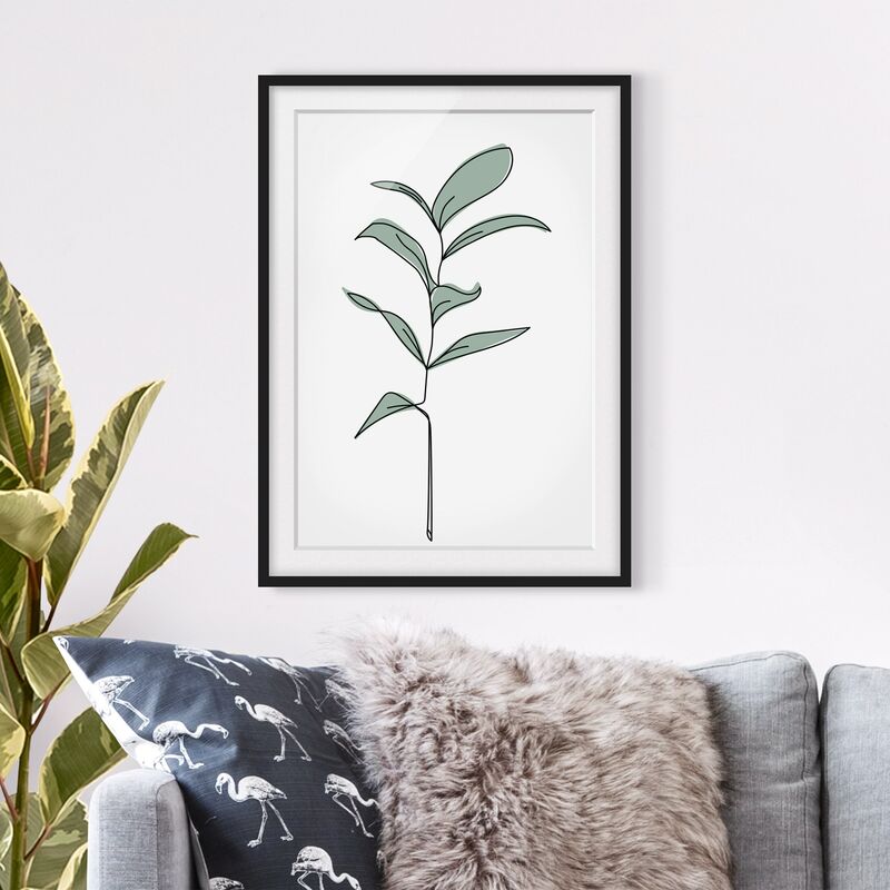 

Póster enmarcado - Branch Line Art Dimensión LxA: 55cm x 40cm, Marco: Negro