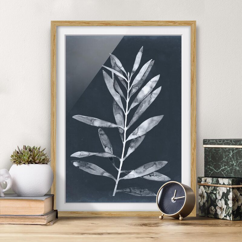 

Póster enmarcado - Branch Sul Denim I Dimensión LxA: 70cm x 50cm, Marco: Roble