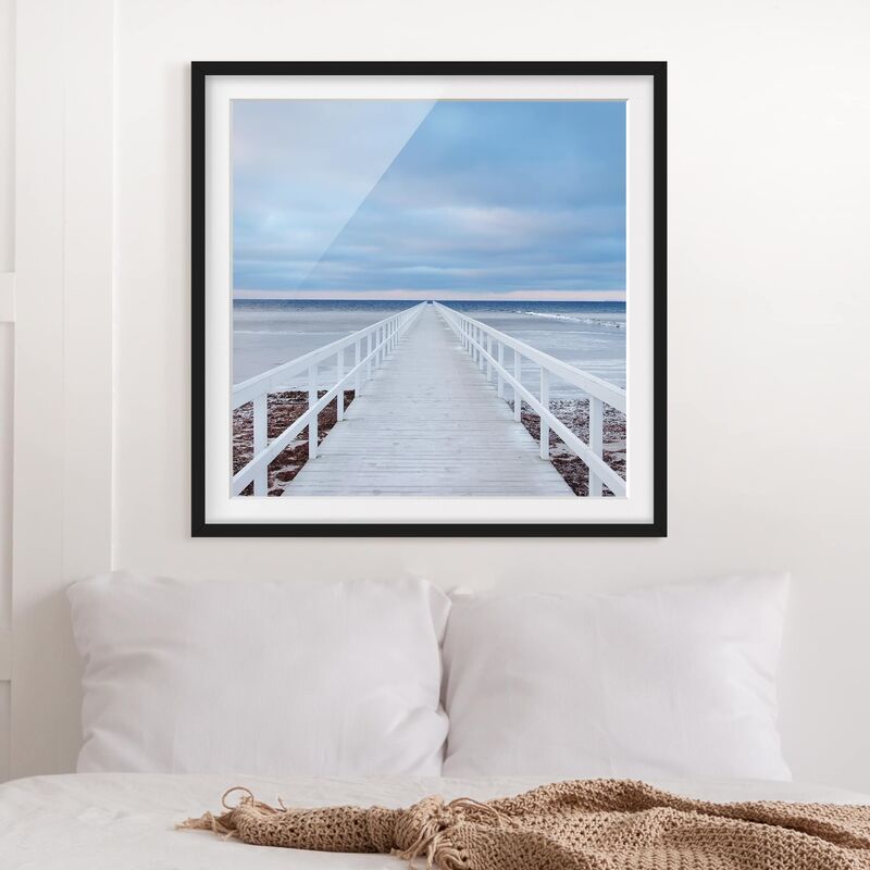 

Póster enmarcado - Bridge In Sweden Dimensión LxA: 20cm x 20cm, Marco: Negro