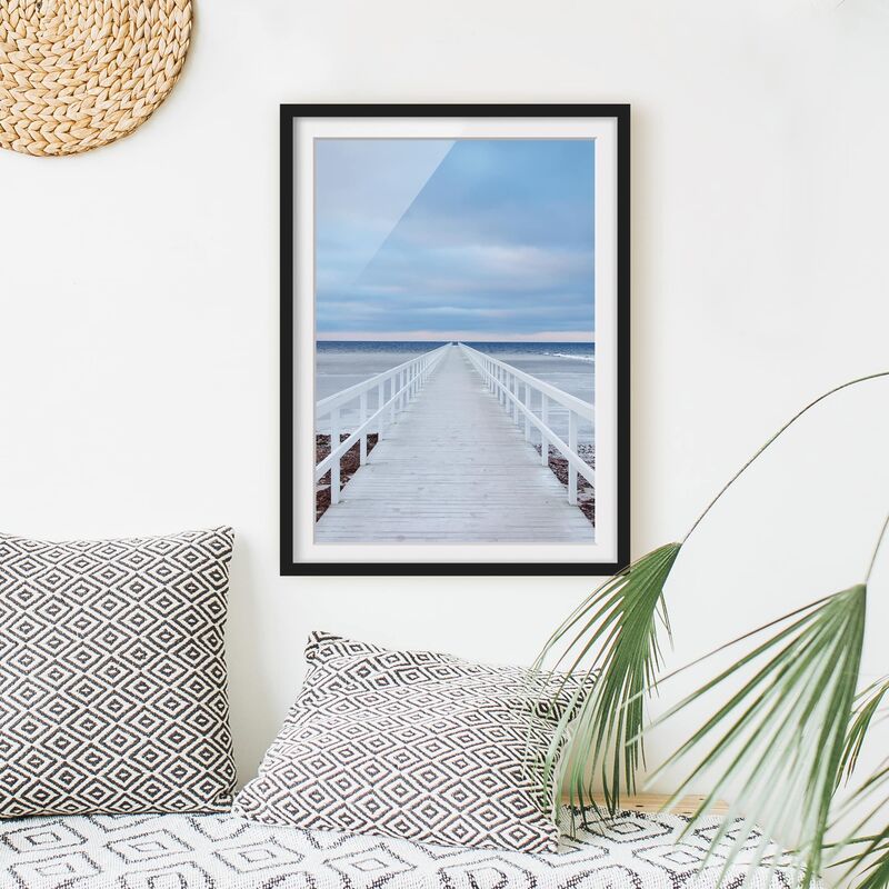 

Póster enmarcado - Bridge In Sweden Dimensión LxA: 70cm x 50cm, Marco: Negro