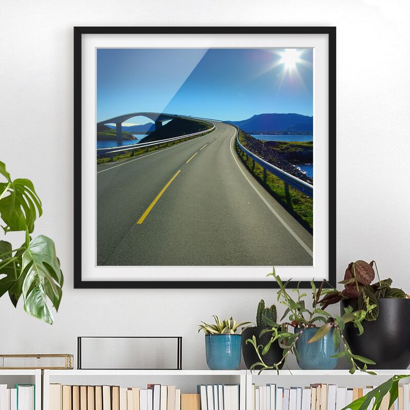 

Póster enmarcado - Bridge To Norway Dimensión LxA: 70cm x 70cm, Marco: Negro