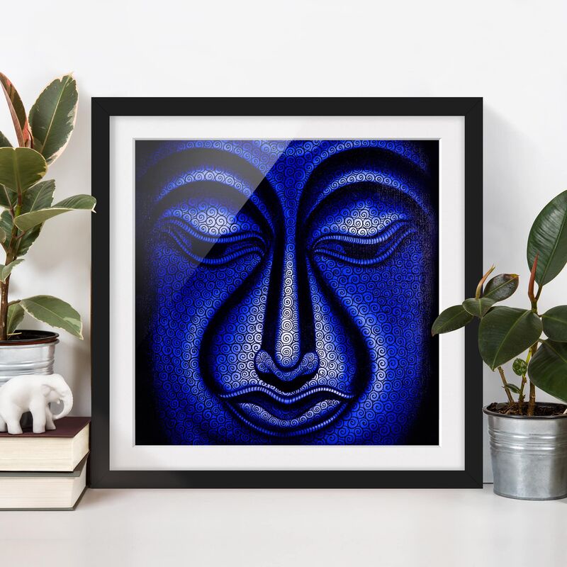 

Póster enmarcado - Buddha In Nepal Dimensión LxA: 20cm x 20cm, Marco: Negro