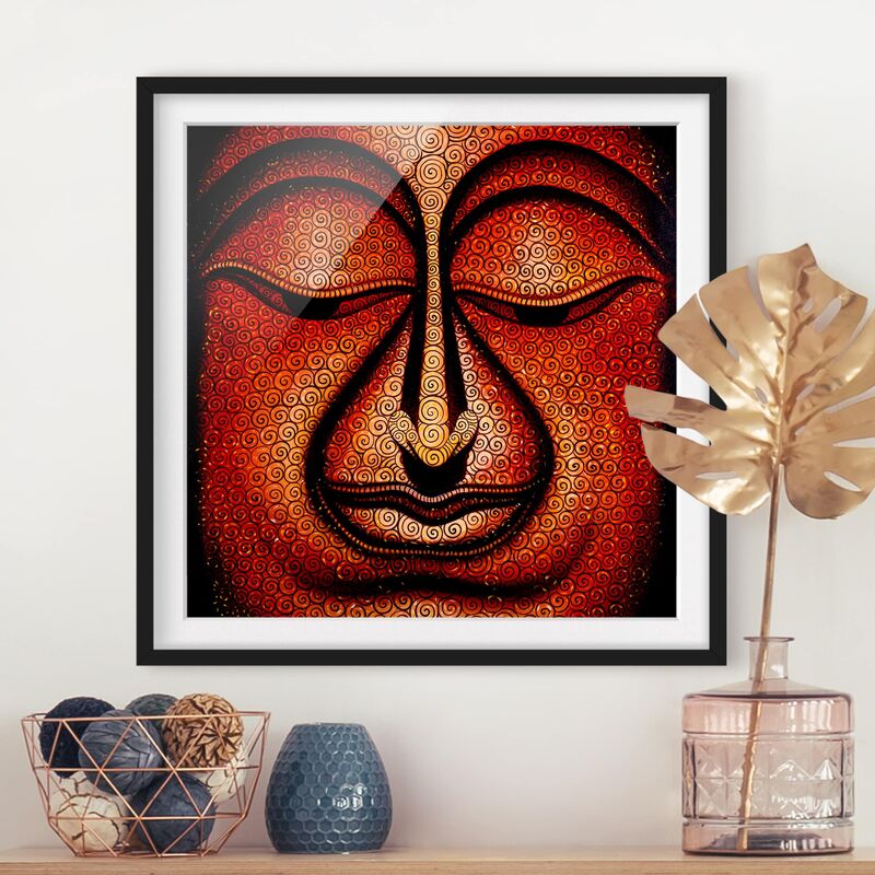 

Póster enmarcado - Buddha In Tibet Dimensión LxA: 20cm x 20cm, Marco: Negro