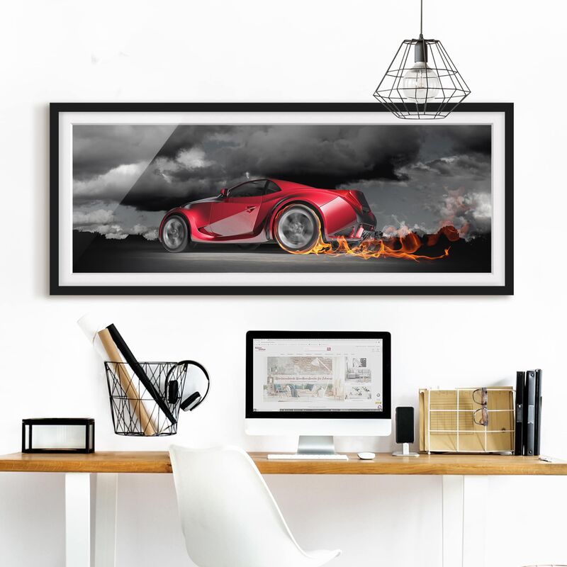 

Póster enmarcado - Burning Passion Dimensión LxA: 20cm x 50cm, Marco: Negro