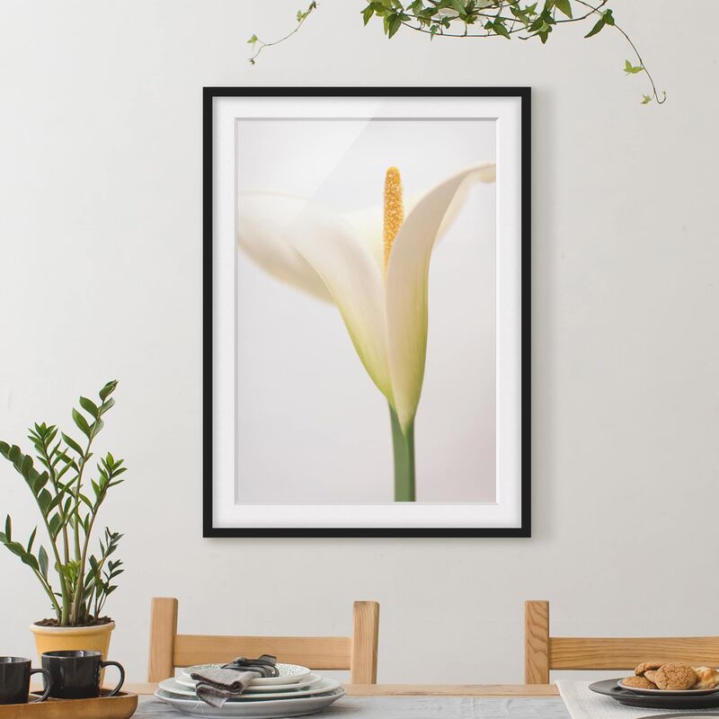 

Póster enmarcado - Calla Trio Part 2 Dimensión LxA: 100cm x 70cm, Marco: Negro