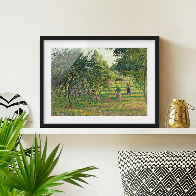 

Póster enmarcado - Camille Pissarro - Apple Trees Dimensión LxA: 18cm x 24cm, Marco: Negro