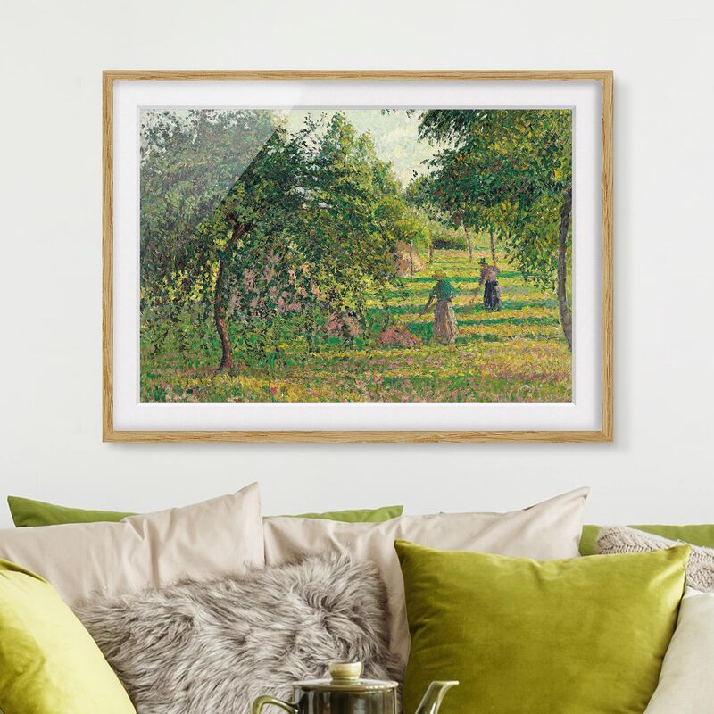 

Póster enmarcado - Camille Pissarro - Apple Trees Dimensión LxA: 18cm x 24cm, Marco: Roble
