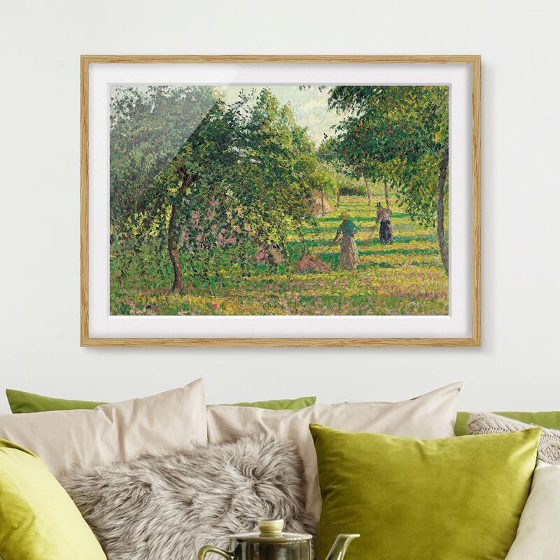 

Póster enmarcado - Camille Pissarro - Apple Trees Dimensión LxA: 30cm x 40cm, Marco: Roble