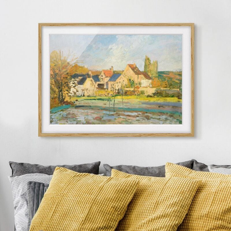 

Póster enmarcado - Camille Pissarro - Countryside At Pontoise Dimensión LxA: 30cm x 40cm, Marco: Roble