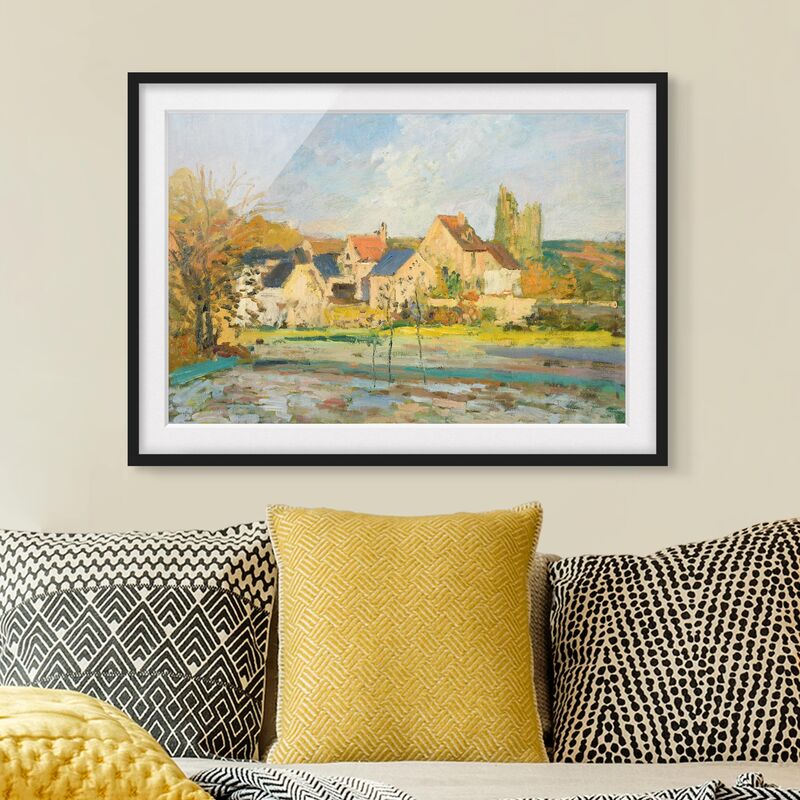 

Póster enmarcado - Camille Pissarro - Countryside At Pontoise Dimensión LxA: 50cm x 70cm, Marco: Negro