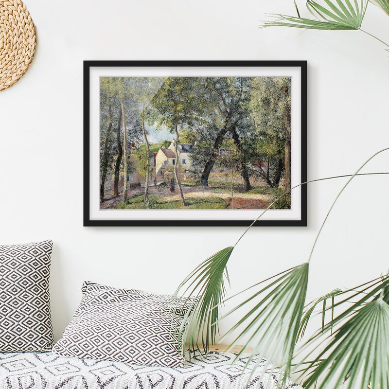 

Póster enmarcado - Camille Pissarro - Landscape At Osny Dimensión LxA: 70cm x 100cm, Marco: Negro