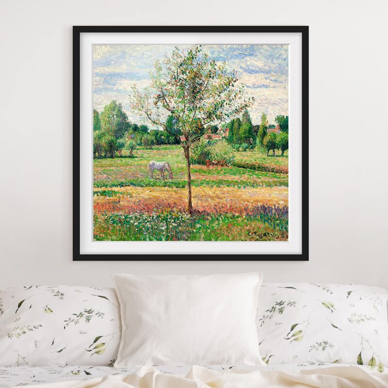 

Póster enmarcado - Camille Pissarro - Meadow With Mold Dimensión LxA: 70cm x 70cm, Marco: Negro
