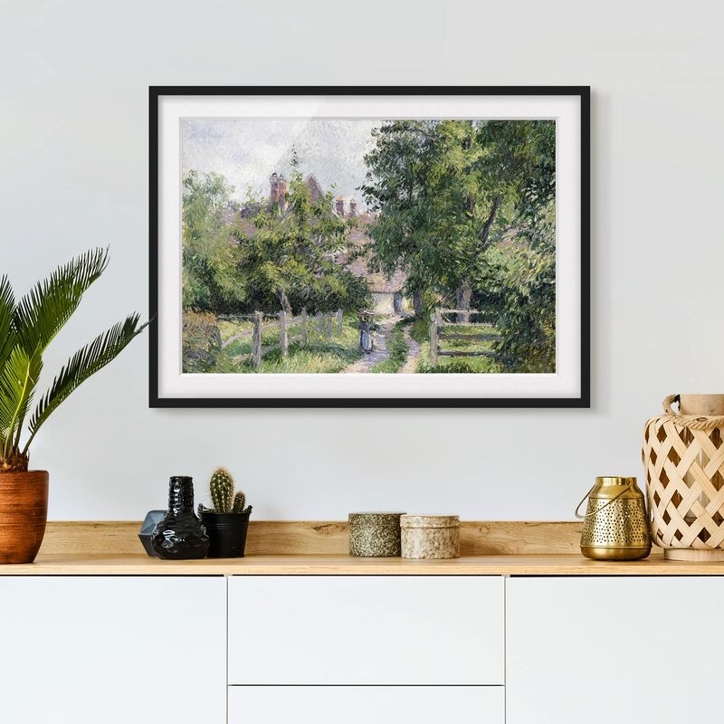 

Póster enmarcado - Camille Pissarro - Saint-Martin Dimensión LxA: 40cm x 55cm, Marco: Negro