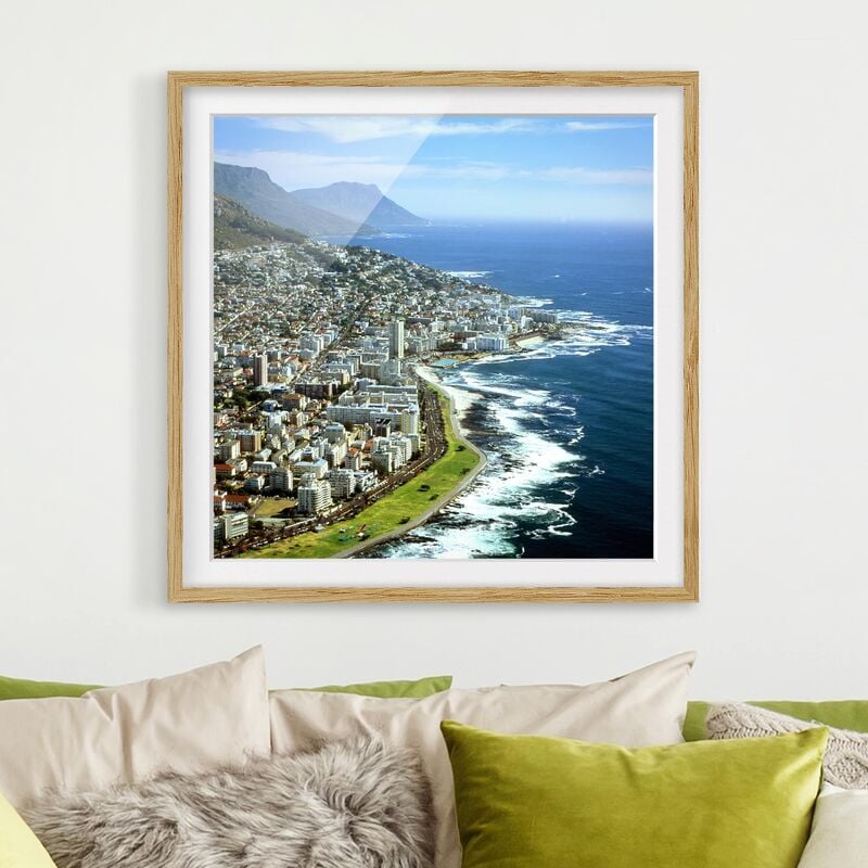 

Póster enmarcado - Cape Town Dimensión LxA: 30cm x 30cm, Marco: Roble