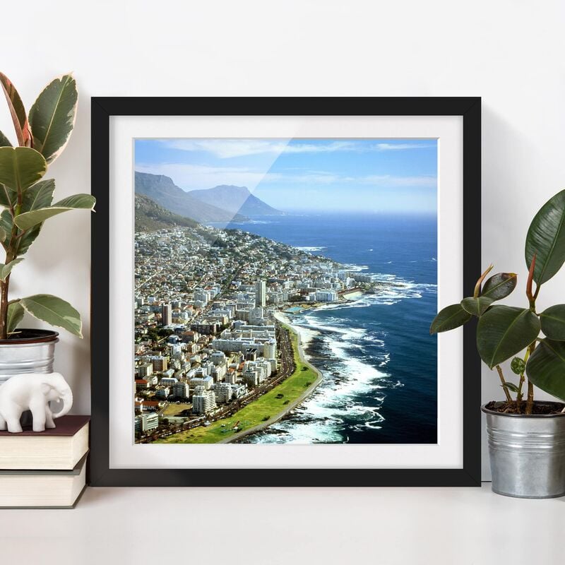 

Póster enmarcado - Cape Town Dimensión LxA: 70cm x 70cm, Marco: Negro