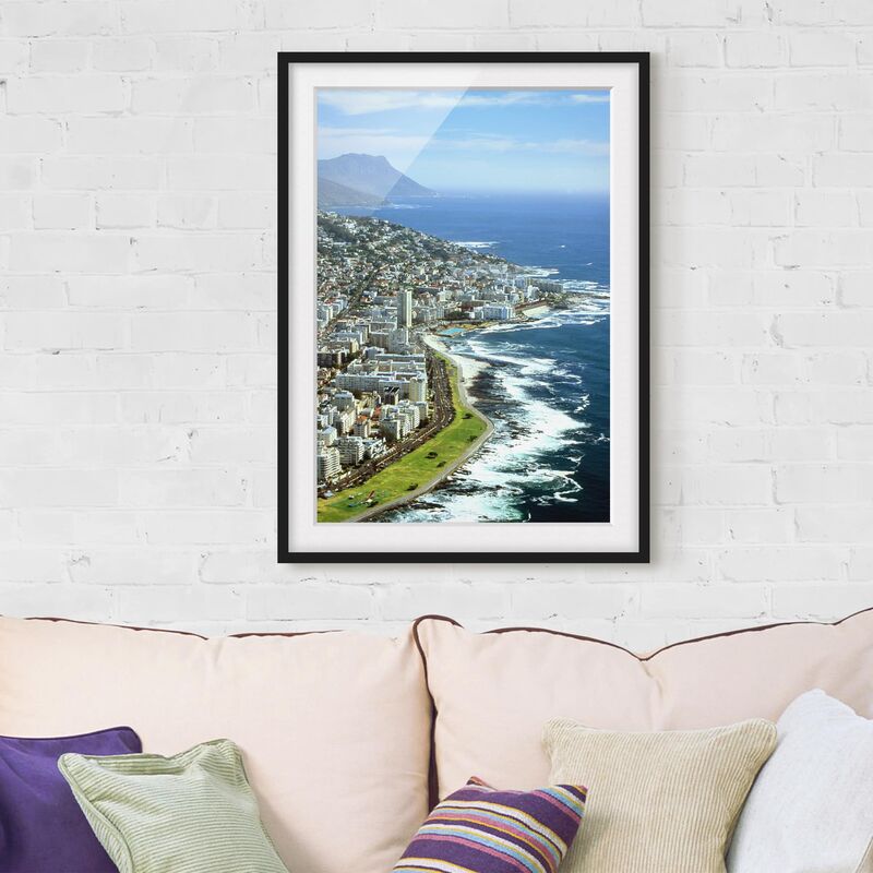 

Póster enmarcado - Cape Town Dimensión LxA: 100cm x 70cm, Marco: Negro