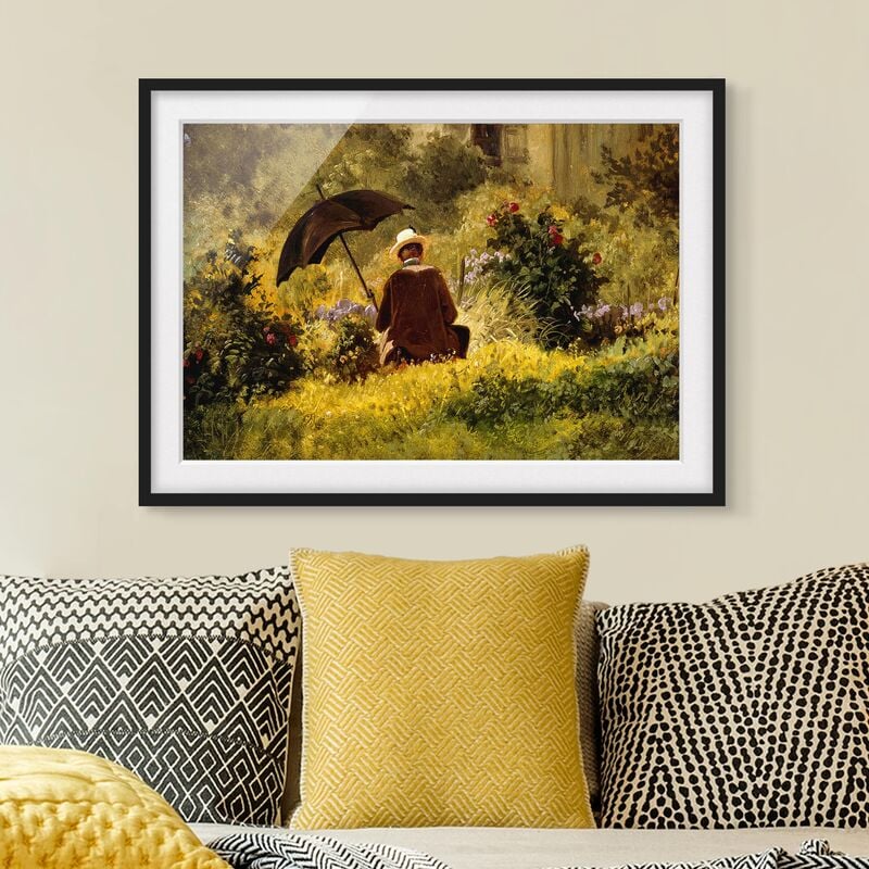 

Póster enmarcado - Carl Spitzweg - Il Pittore In The Garden Dimensión LxA: 30cm x 40cm, Marco: Negro