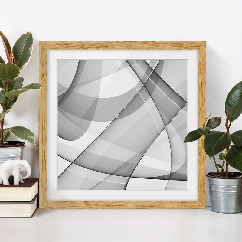 

Póster enmarcado - Changes Dimensión LxA: 70cm x 70cm, Marco: Roble