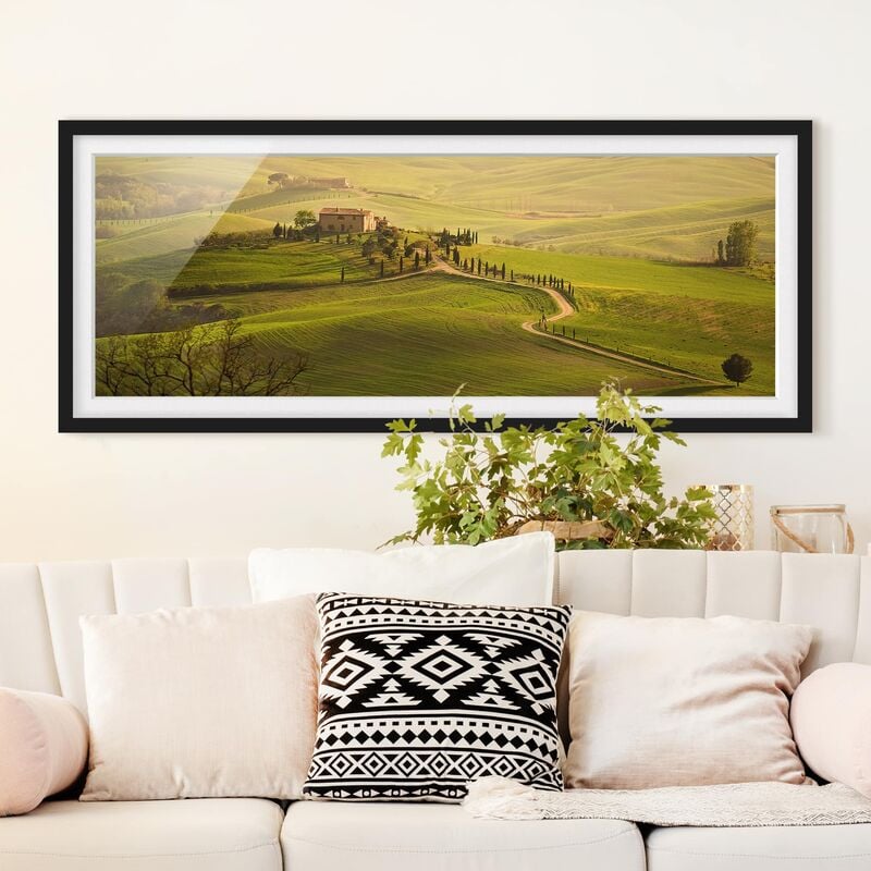 

Póster enmarcado - Chianti Toscana Dimensión LxA: 30cm x 75cm, Marco: Negro